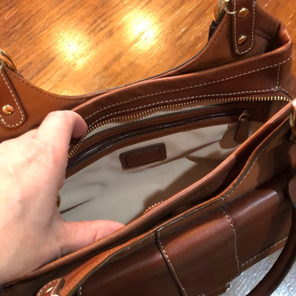 Cole Hann brown leather handbag - Picture 4 of 10